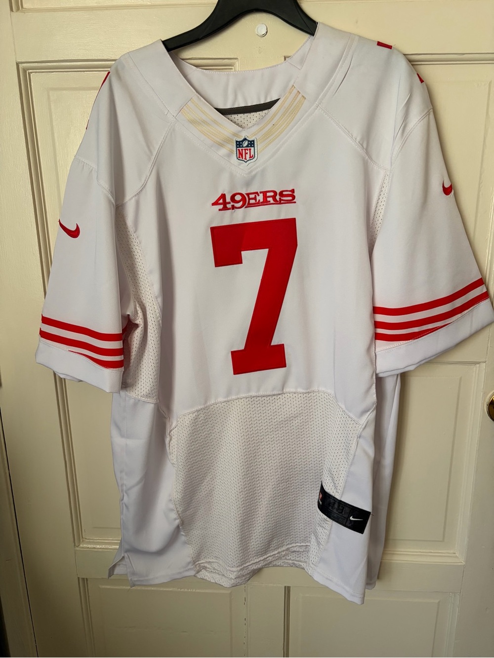 Nike White & Red San Francisco 49ers #7 Football Jersey